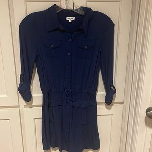 Splendid size 10 navy shirt dress.
